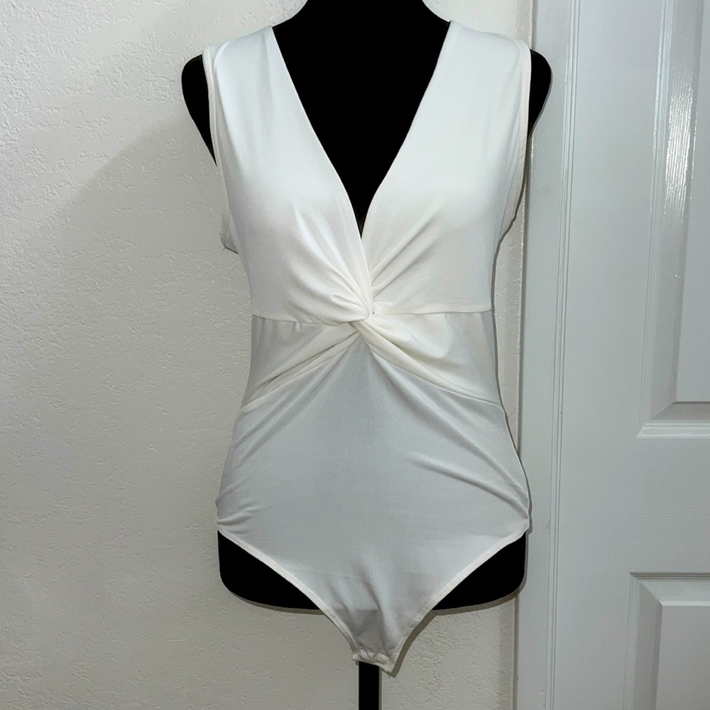 Twist knot tank top bodysuit
